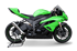 Picture of SATIN STEEL HYDROFORM SLIP ON KAWASAKI NINJA 600 ZX-6R 2009-2016