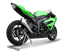 Picture of SATIN STEEL HYDROFORM SLIP ON KAWASAKI NINJA 600 ZX-6R 2009-2016