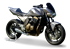 Picture of SATIN STEEL HYDROFORM SLIP ON KAWASAKI Z 750 2003-2006