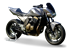 Picture of HP CORSE APPROVED KAWASAKI Z 750 2003-2006 HYDROFORM BLACK SLIP ON