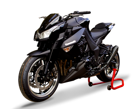 Picture of DUAL HYDROFORM BLACK SLIP ON KIT KAWASAKI Z 1000 2010-2016