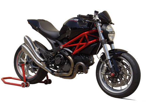 Picture of DUAL SILENCER HYDROFORM DX A304 SATIN DUCATI MONSTER EVO