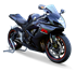 Picture of HP CORSE APPROVED BLACK CERAMIC HYDROFORM SLIP ON EXHAUST FOR SUZUKI GSX R 600 750 2006-2007