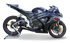 Picture of HP CORSE APPROVED BLACK CERAMIC HYDROFORM SLIP ON EXHAUST FOR SUZUKI GSX R 600 750 2006-2007