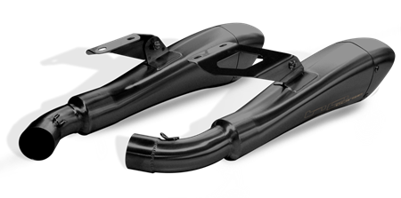 Picture of DUAL CERAKOTE BLACK HYDROFORM SLIP ON DUCATI MONSTER 696/769/1100 08-15