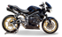 Picture of DUAL BLACK CERAMIC HYDROFORM EXHAUST TIUMPH STREET TRIPLE 2007-12