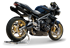 Picture of DUAL BLACK CERAMIC HYDROFORM EXHAUST TIUMPH STREET TRIPLE 2007-12