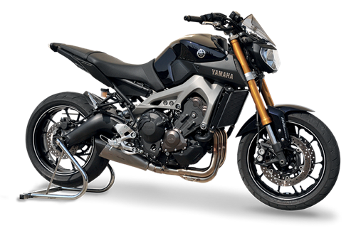 Picture of SILENCER EVOXTREME 310 DX A304 SATIN YAMAHA MT09 HIGH POSITION