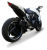 Immagine di TERMINALE HYDROFORM BLACK RACCORDO CATALITICO PER HONDA CB 1000R 2008-2016