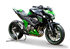 Picture of HYDROFORM BLACK SLIP ON KAWASAKI Z800e 2013-2016