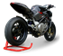 Immagine di TERMINALE HYDROFORM BLACK MV AGUSTA BRUTALE 750 910 2000-2006