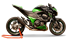 Immagine di TERMINALE EVOXTREME 310 BLACK KAWASAKI Z 800E 2012-2016