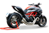 Immagine di DOPPIO TERMINALE RACING HYDROFORM FACTORY LINE ACCIAIO PER DUCATI DIAVEL 1200 2011-2016
