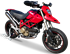 Immagine di TERMINALE EVOXTREME 310 ACCIAIO SATINATO DUCATI HYPERMOTARD 1100 2007-12