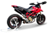 Immagine di TERMINALE EVOXTREME 310 ACCIAIO NERO DUCATI HYPERMOTARD 1100 2007-2012