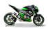 Picture of KAWASAKI Z800 E 2013-2016 HYDROFORM SATIN STAINLESS STEEL SLIP ON