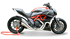 Immagine di TERMINALE DOPPIO HYDROFORM SATIN DUCATI DIAVEL 1200 2011-2017