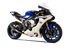Picture of YAMAHA YZF R1 2015-2017 BLACK STEEL EVOXTREME 260 SLIP ON RACING LINE