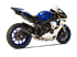 Picture of YAMAHA YZF R1 2015-2017 BLACK STEEL EVOXTREME 260 SLIP ON RACING LINE