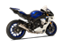 Picture of SATIN STAINLESS STEEL EVOXTREME 260 RACING SLIP ON YAMAHA YZF R1 2015-2017