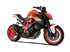 Picture of BLACK STEEL GP07 SILENCER MESH OUTPUT KTM 1290 SUPER DUKE R 2014-16