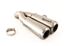 Immagine di COPPIA TERMINALI GP07 INOX PASS.BASSO BMW R NINE T 2014-2016