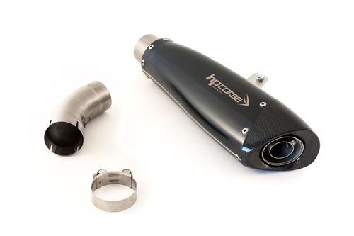 Immagine di TERMINALE EVOXTREME 310 SINGOLO BASSO INOX BLACK BMW R NINE T 2014-2016