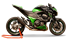 Immagine di TERMINALE EVOXTREME 310 BLACK KAWASAKI Z 800 2012-2016