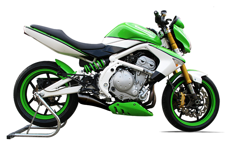 HP Corse. SILENCER HYDROFORM BLACK KAWASAKI ER 6N 6F VERSYS 2012