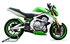 Immagine di TERMINALE HYDROFORM BLACK KAWASAKI ER-6N/F VERSYS 2005-2011