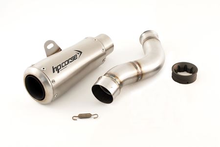 Immagine di TERMINALE RACING GP-07 IN ACCIAIO USCITA AD ANELLO PER TRIUMPH STREET TRIPLE 765 S R RS 2017-2022 