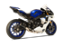 Picture of HP CORSE RACING SYSTEM BLACK GP-07 SLIP ON WITH RING OUTLET + 2-1 STEEL MANIFOLD FOR YAMAHA YZF R1 2015-2019