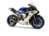 Picture of HP CORSE RACING SYSTEM BLACK GP-07 SLIP ON WITH RING OUTLET + 2-1 STEEL MANIFOLD FOR YAMAHA YZF R1 2015-2019