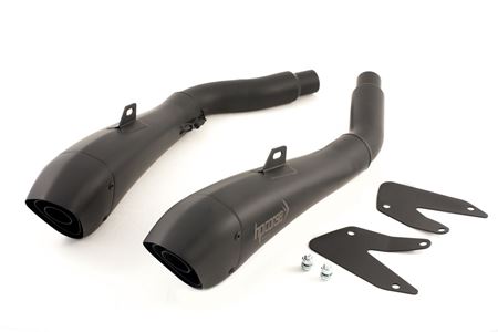 Immagine di DOPPIO TERMINALE HYDROFORM BLACK CERAMIC TRIUMPH STREET TRIPLE 2007-12