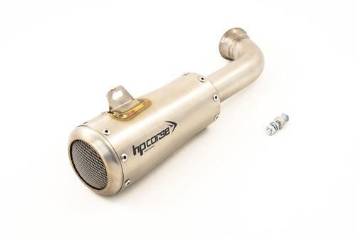 Immagine di TERMINALE GP07 INOX SATINATO DBK RETE KTM 390 DUKE 2017-2020 RACE