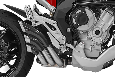 Picture of HYDROTRE STAINLESS STEEL EXHAUST CARBON COVER MV AGUSTA TUISMO VELOCE