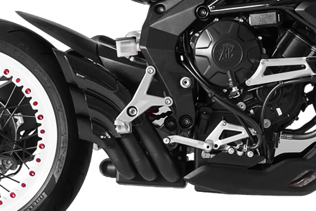 Immagine di TERMINALE OMOLOGATO HYDROTRE BLACK MV AGUSTA BRUTALE 800 2012-2024