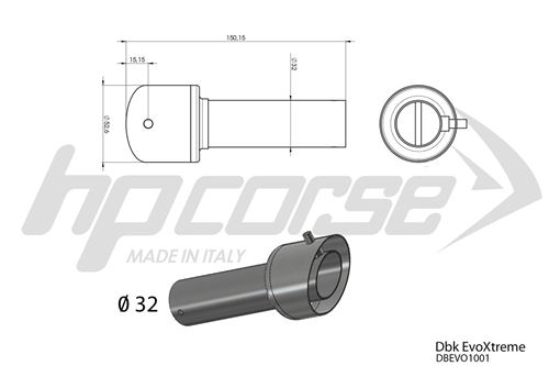 Immagine di DBKILLER Ø30mm - SILENZIATORE HYDROFORM SATIN