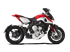 Immagine di TERMINALE HYDROTRE ACCIAIO NERO OPACO CERAKOTE COVER CARBONIO MV AGUSTA RIVALE 800 2012-2020