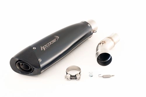 Immagine di TERMINALE EVOXTREME 260 ACCIAIO BLACK HONDA CB600F HORNET 600 2007-2013