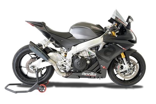 Picture of EVOXTREME 310 BLACK STEEL SILENCER APRILIA RSV4 RR RF 2015-16 RACE
