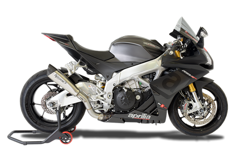 Immagine di TERMINALE EVOXTREME 310 ACCIAIO SATINATO APRILIA RSV4 RR RF 2015-16 RACE