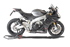 Picture of GP07 BLACK STEEL SILENCER RING STYLE DBK APRILIA RSV4 2015-2016 RACE
