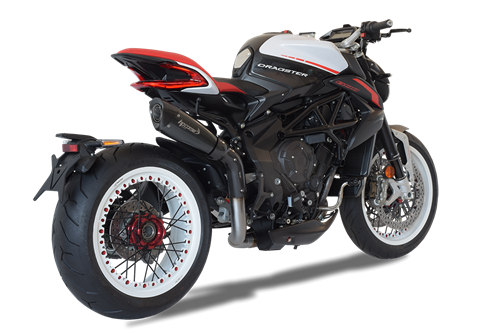 Immagine di TERMINALE EVOXTREME 310 INOX BLACK ALTO MV AGUSTA DRAGSTER 800 RR 2016+