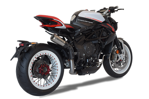 Immagine di TERMINALE GP07 INOX SATIN PASS.ALTO MV AGUSTA DRAGSTER 800 RR 2016+ RACE