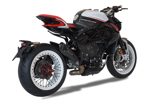 Immagine di EVOXTREME 310 INOX BLACK BASSO @ MV AGUSTA DRAGSTER 800 RR 2016+ RACE