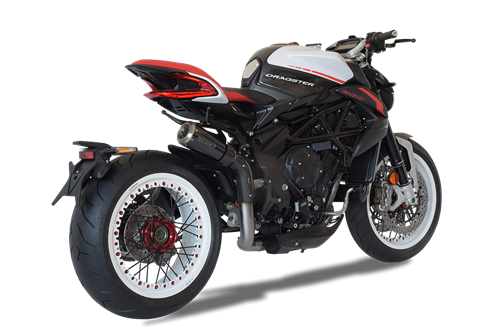Immagine di TERMINALE RACING GP07 ALTO INOX NERO MV AGUSTA DRAGSTER 800 <2020