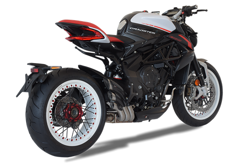 Immagine di TERMINALE HYDROTRE IN ACCIAIO COVER CARBONIO PER MV AGUSTA DRAGSTER 2017-2018