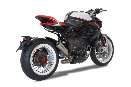 Immagine di TERMINALE RACING GP-07 ACCIAIO SATINATO USCITA ANELLO MV AGUSTA DRAGSTER 2014-2021