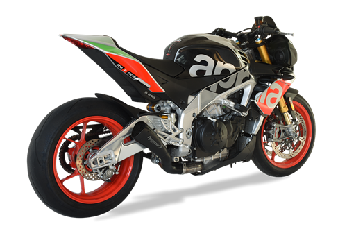 Immagine di TERMINALE RACING HYDROFORM SHORT R BLACK CERAMIC PER APRILIA RSV4 / TUONO V4 1100 2017-2018
